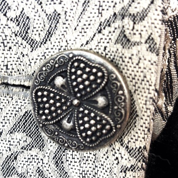 Donna Jessica Art To Wear Gray Velvet Lagenlook Victorian Style Jacket 90’s Vint - Picture 5 of 15